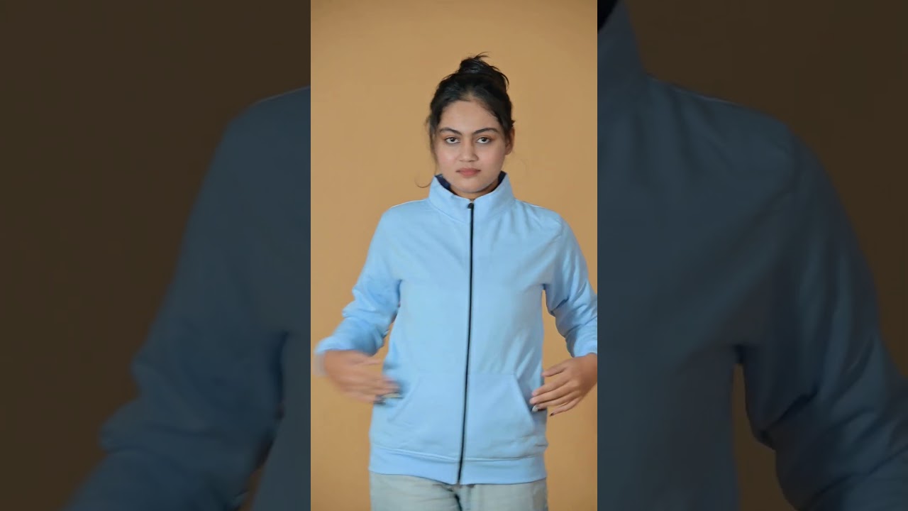 Jrcy Aqua Blue Colour Jacket for Women