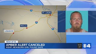 AMBER Alert canceled after newborn child found safe in Laclede County, MO