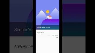 Best samsung galaxy themes : simple yellow sunrise theme.#samsungthemes screenshot 4