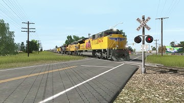Trainz 2019: BNSF QLPCSEA17 and UP CNRPW1 through Crust, IL