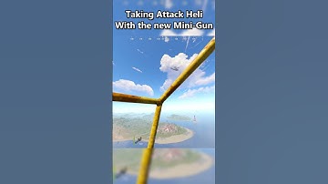 Taking Attack With The New Mini-Gun in Rust #rust #minigun #rustminigun #update