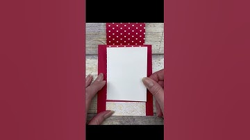 Easy Patterned Paper Fun Fold #shorts #valentinesday #stampinup #funfoldcards