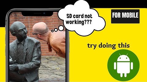 How to mount/unmount SD card in android | SD card not working/showing in android | Android fixes |
