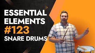 Exercise 123 Snare Drum Tutorial From Essential Elements Percussion Book 1