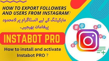 How to use  InstaBot Pro Software? send Bulk Direct Messages on Instagram,  InstaBot Pro Software