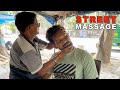 Indian Street Massage by Disabled Barber | Quick Street Head Massage | Indian Barber (ASMR)