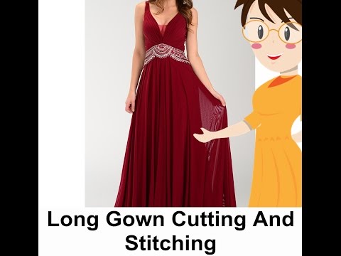simple gown ki cutting