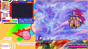 DS - Kirby Canvas Curse Walkthrough (024) Meta Knight VS Drawcia