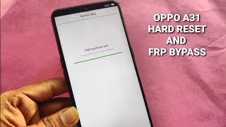 OPPO A31 2020 Hard Reset and FRP Bypass