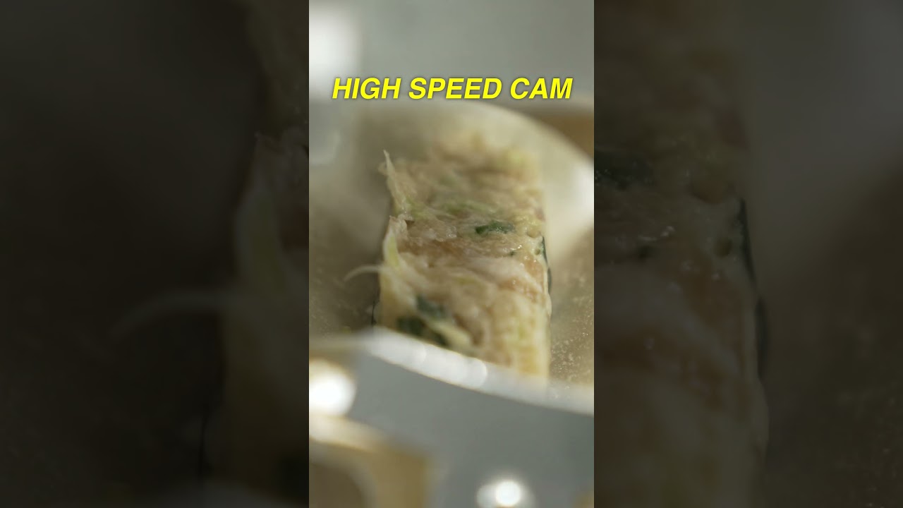 餃子が素早く提供される秘密をスローで見てみよう #fooma #shorts