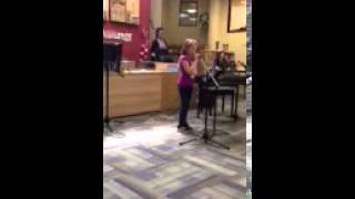 Hailey singing at talent show grade 3
