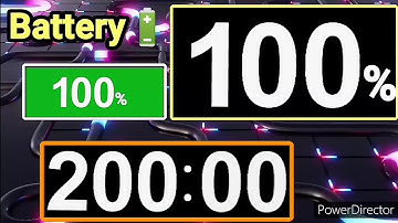 200 Seconds Countdown (Battery from 100% - 0%) BBC World News Countdown 2013 Speed 0.50x Version