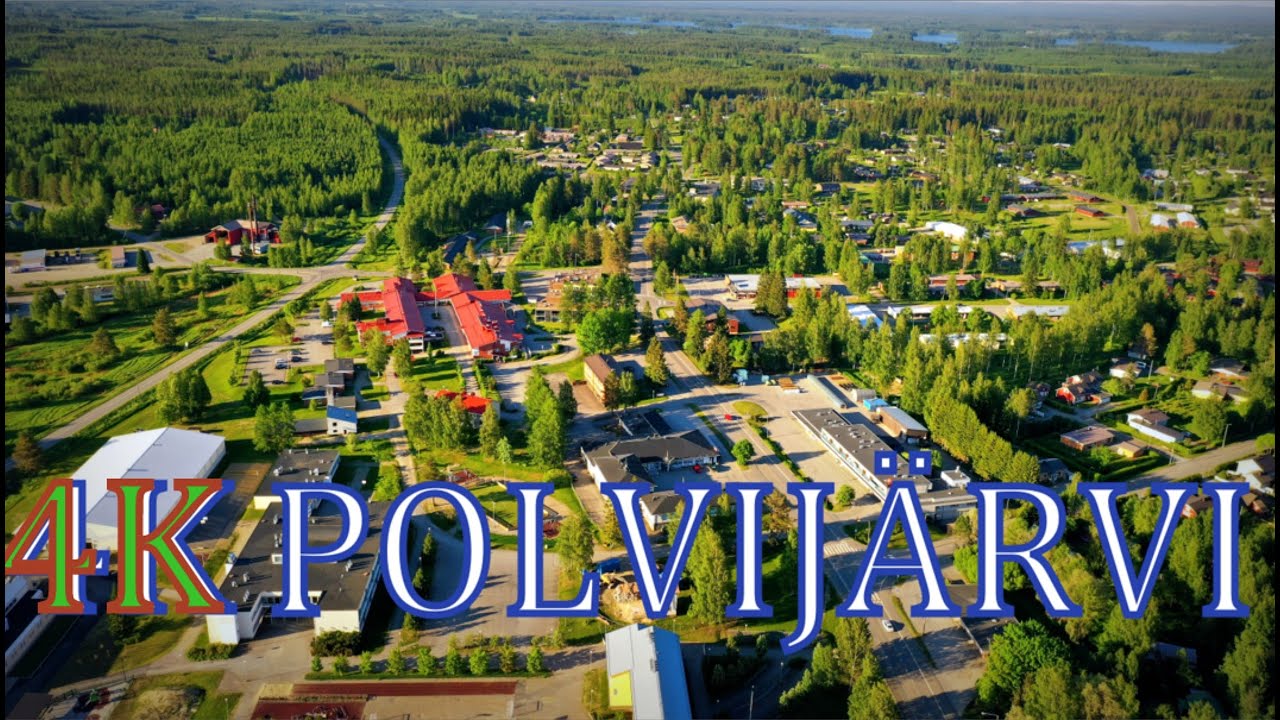 Polvijärvi ilmasta 4K drone video
