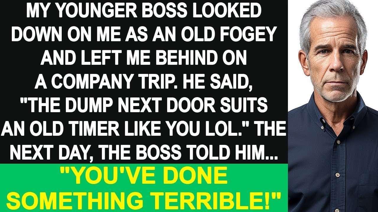 My younger boss looks down on me, but the boss told him, "You've done