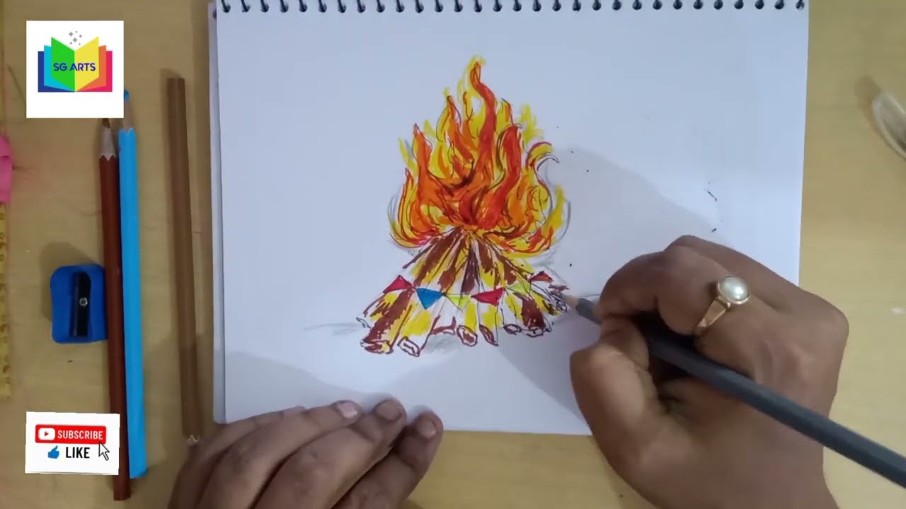 Happy holi drawing 2022 ||Holi Special Drawing Easy steps || Holi Festival Poster Drawing|| होली