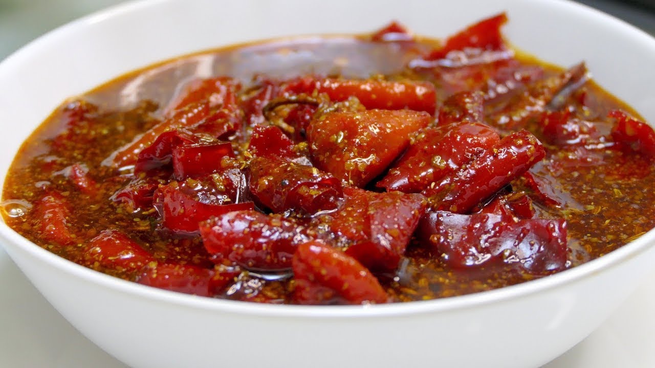 लाल मिर्च का खट्टा मीठा अचार | Achar Recipe | Chilli pickle