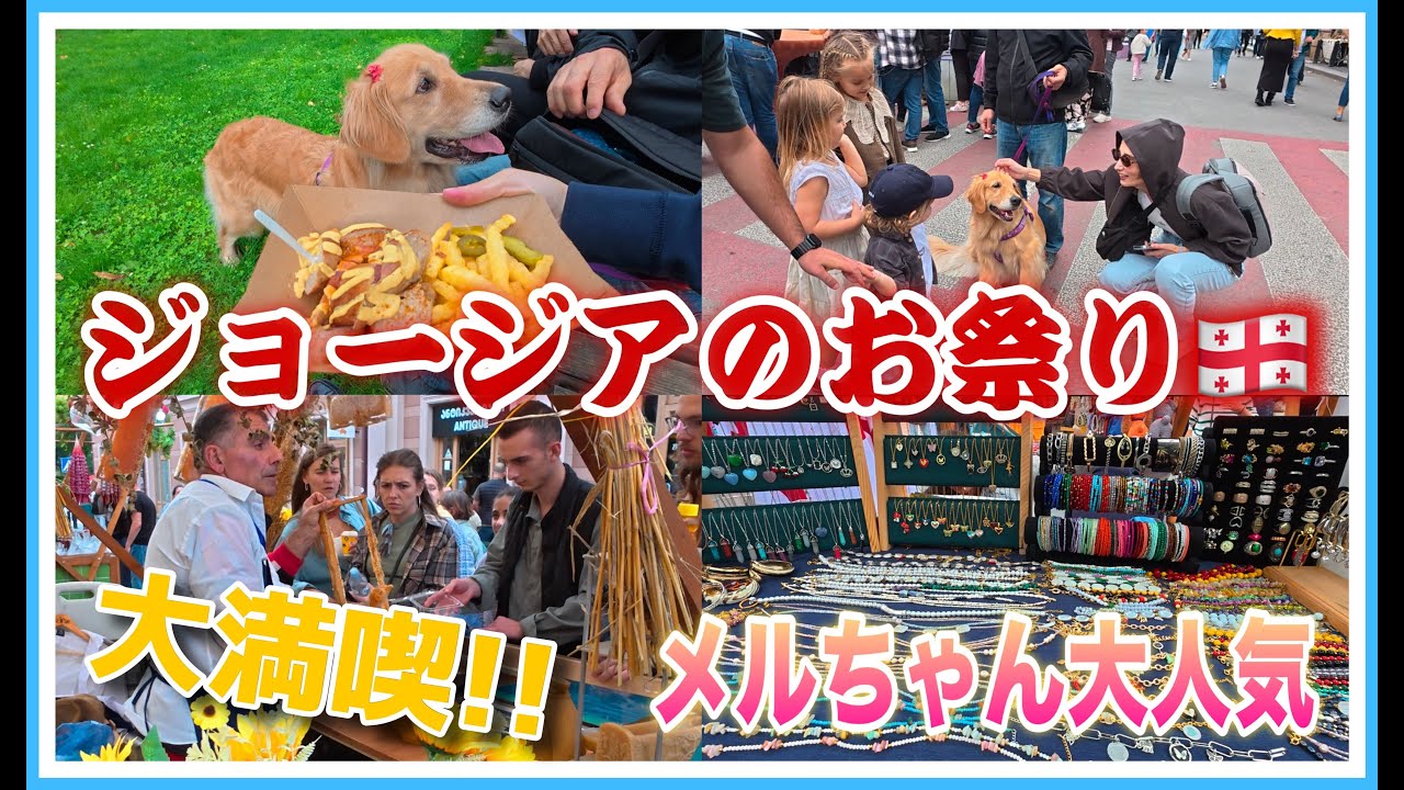 【海外Vlog】ジョージアで大人気すぎる愛犬