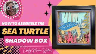 Sea Turtle Svg Shadow Box, Underwater Ocean Lighthouse Shadowbox