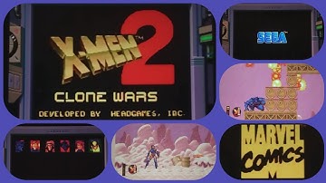 X-MEN 2 Clone Wars (SEGA Genesis) EPIC INTRO