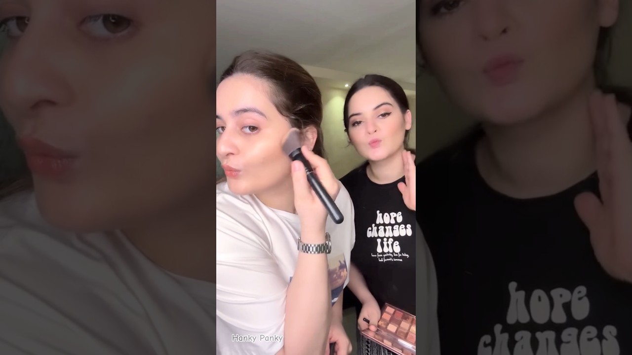 ہم دونوں میکپ بھی ایک جیسا کرتی ہیں | Aiman Khan | Minal Khan | Makeup Tutorial | Hanky Panky