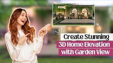 How to Design Stunning House Elevation with Front Garden | Easy 3D Exterior in Foyr Neo