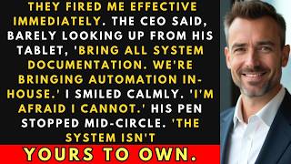 The CEO Fired Me and Demanded My System — I Shut Down His Entire Network   CORPORATE REVENGE