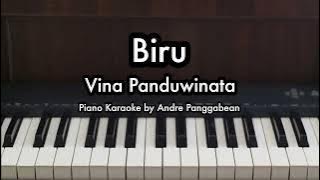 Biru - Vina Panduwinata | Piano Karaoke by Andre Panggabean