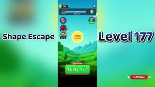 🔥 Shape Escape Level 177 Walkthrough | Can You Solve It 🧠💥