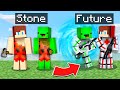 JJ and Mikey from STONE to FUTURE - in Minecraft Maizen JJ and Mikey
