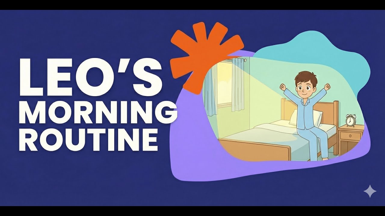 Learn English A1 | Leo’s Morning Routine | Easy English Story - YouTube