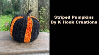 Striped Pumpkins, by K Hook Creations
Hear all about the making of this fun crochet pumpkin.
Pattern: https://www.ravelry.com/patterns/library/striped-pumpkins
Thanks for watching!
Want to be a supporting member?
Join me at - PATREON | https://www.patreon.com/rehashfiber
https://www.rehashfiber.com
rehashfiber@outlook.com
#rehashfiber Striped Pumpkins, by K Hook Creations