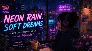 “Neon Rain, Soft Dreams | Anime Girl Listening to Lo-Fi in Mumbai 🌃” screenshot 2