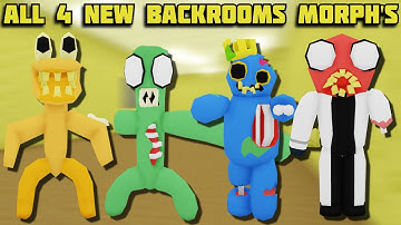 UPDATE - How To Find ALL 4 NEW BACKROOMS MORPHS in Find The Backrooms Morphs