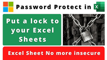 How to password protect your Excel Spreadsheet