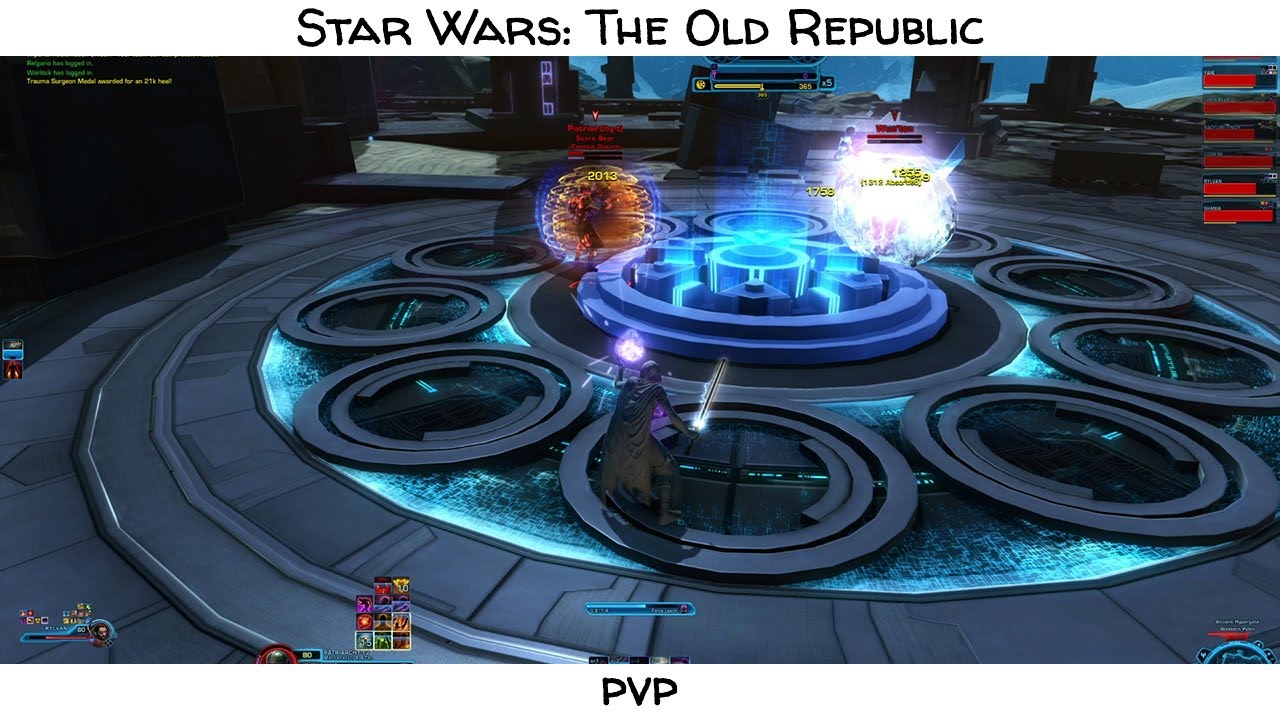 SWTOR PvP - Madness Sorcerer. Legacy of the Sith. Ancient Hypergate. DoT Burst Build