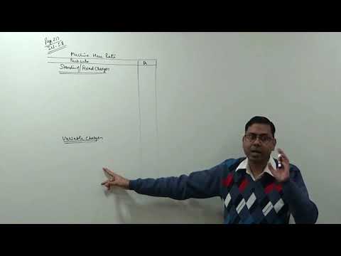 Machine Hour Rate || Overhead Distribution || Cost And Management Accounting