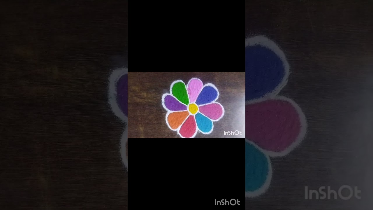 Day 1 Rangoli | Simple & Beautiful Design | 30 Days Challenge               