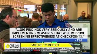 Undercover Investigation: 70 Percent of TSA Screenings Missed Test Weapons and Bombs