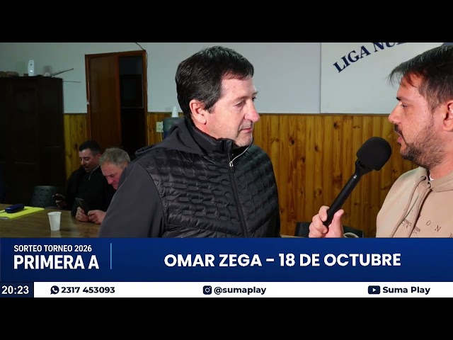 Omar Zega: Ascenso de 18 de Octubre y sorteo del fixture