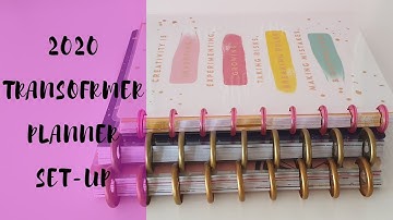 HOW TO MAKE A TRANSFORMER PLANNER || 2020 PLANNER/JOURNAL SET-UP