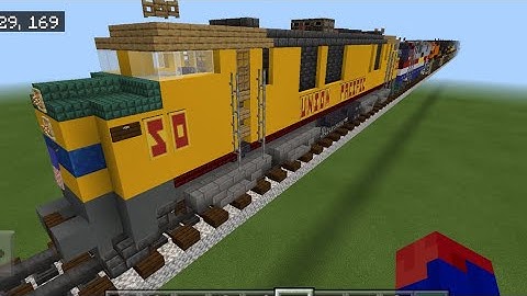 Minecraft UP X50 gas turbine prototype locomotive tutorial