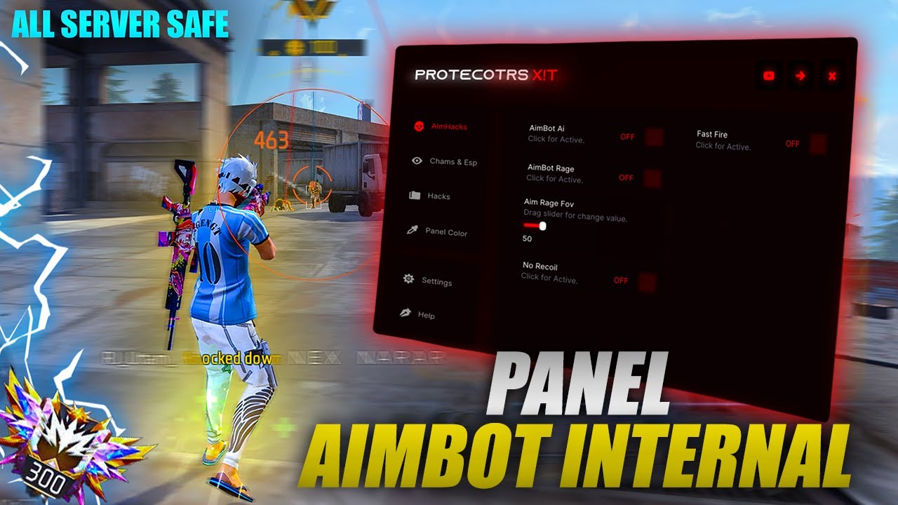 FREE FIRE PC PANEL OB52 💻MAIN ID SAFE AIMBOT AI INTERNAL + AIMBOT RAGE  PANEL ALL SERVER SAFE ✅