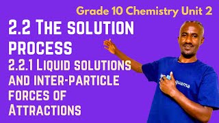 Part 4 Grade 10 Chemistry Unit 2: 2.2 Solution Process | 2.2.1 Liquid Solutions & Inter-particle For screenshot 5