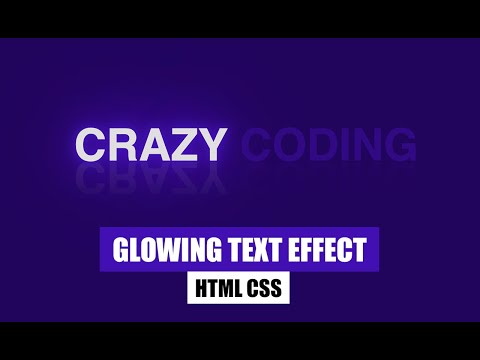 Glowing Text Effect CSS | How to make Glowing Animation in CSS?