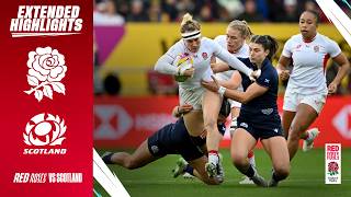 QUALIFIÉES POUR LES DEMI-FINALES 🙌 | Résumé étendu de Red Roses - Écosse | Coupe du Monde de Rugb...