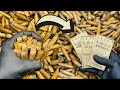 Gold Bullion Bars From Bullet Casings (replica) - Trash To Treasure - ASMR Metal Melting - BigStackD