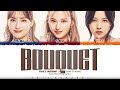 Gambar cover TWICE 'MISAMO' - 'BOUQUET' Lyrics Color Coded_Kan_Rom_Eng