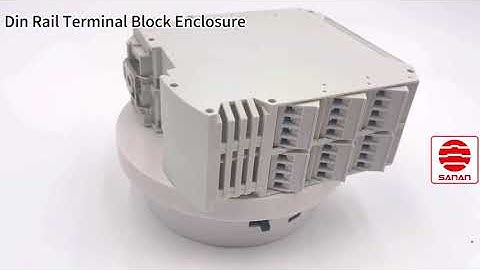 Din rail PCB terminal block enclosure