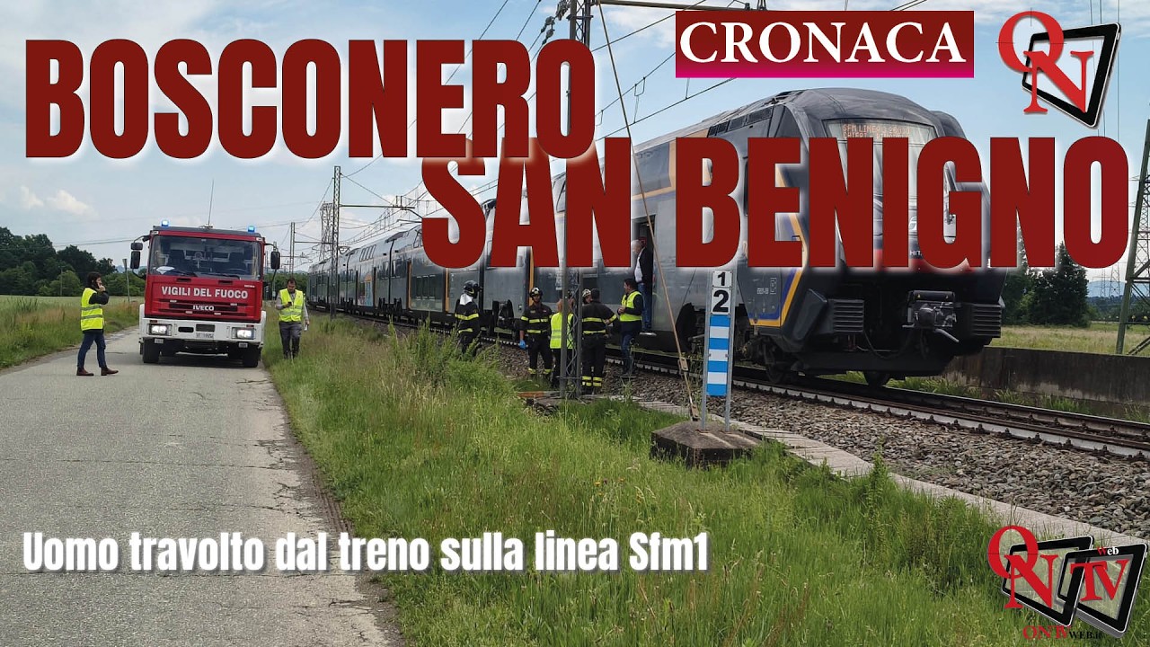 BOSCONERO / SAN BENIGNO – Uomo travolto dal treno sulla linea Sfm1