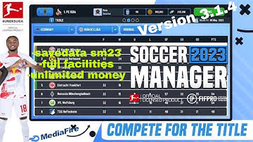 Save data Soccer Manager 23 version 3.1.4